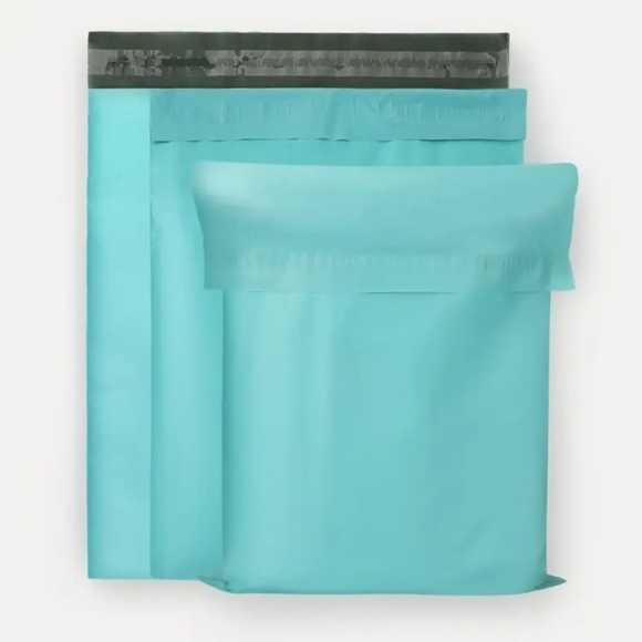 Twenty Teal Poly Mailers Size 14.5x19 Inches - Picture 2 of 4